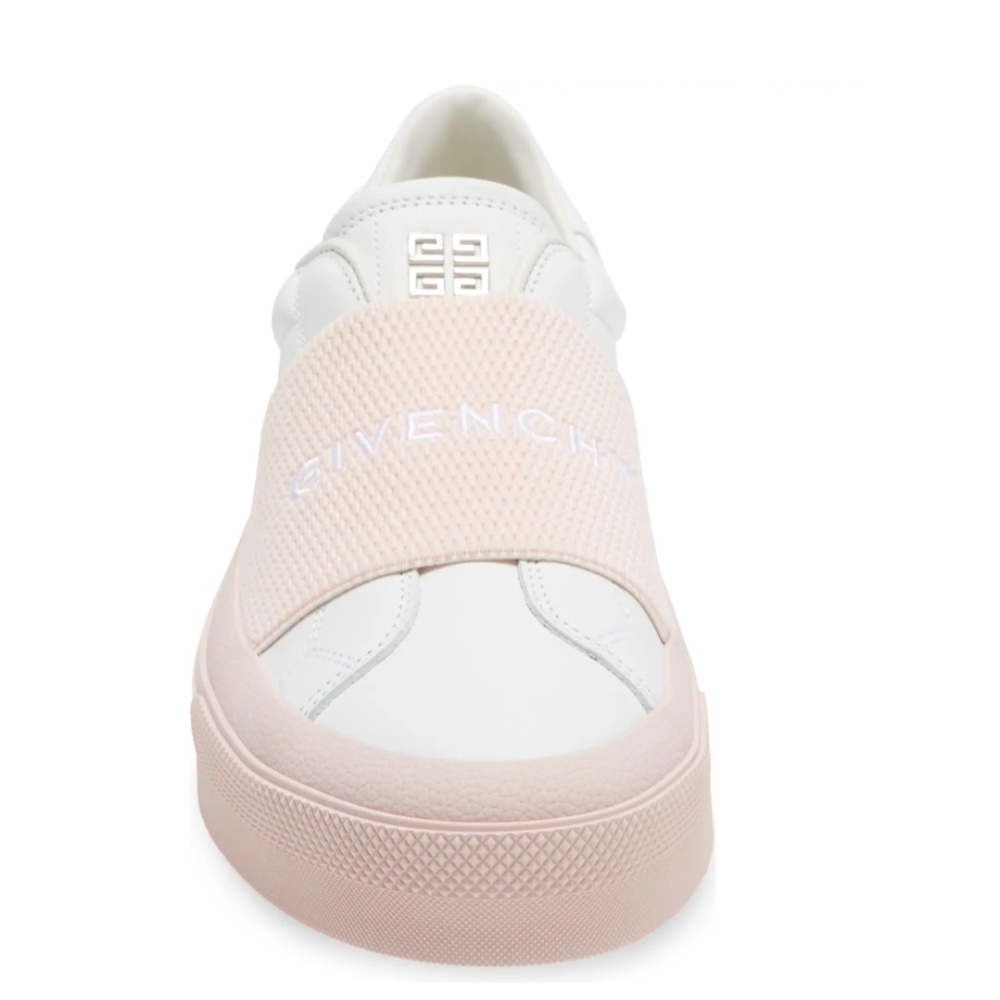 NIB $675 Givenchy City Court Logo Strap Sneaker 7.5 US / 37.5 EU in WHITE / PINK - Picture 4 of 6